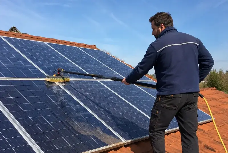 Nettoyage et entretien de panneaux solaires à Bielle
