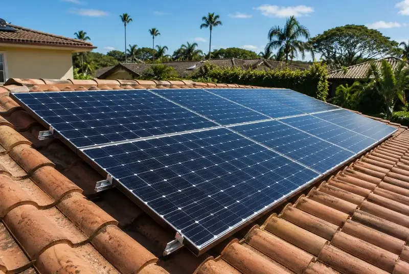 Installation de panneaux solaires à Bielle
